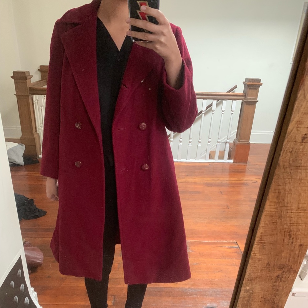 Vintage Maroon Coat